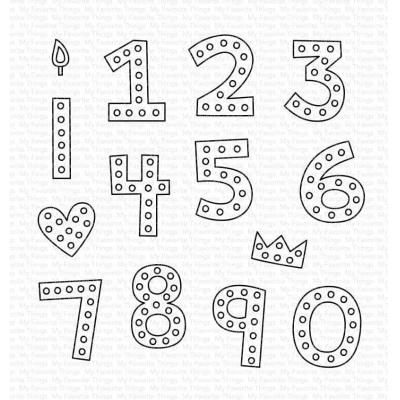 My Favorite Things Clear Stamps - Hip Hip Yay Numbers